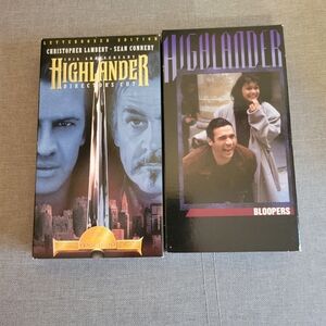 Highlander 10th Anniversary Directors Cut VHS Sean Connery W/ Bloopers VHS